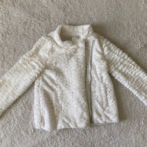 Girl’s CHEROKEE S P Faux White Fur Coat Jacket